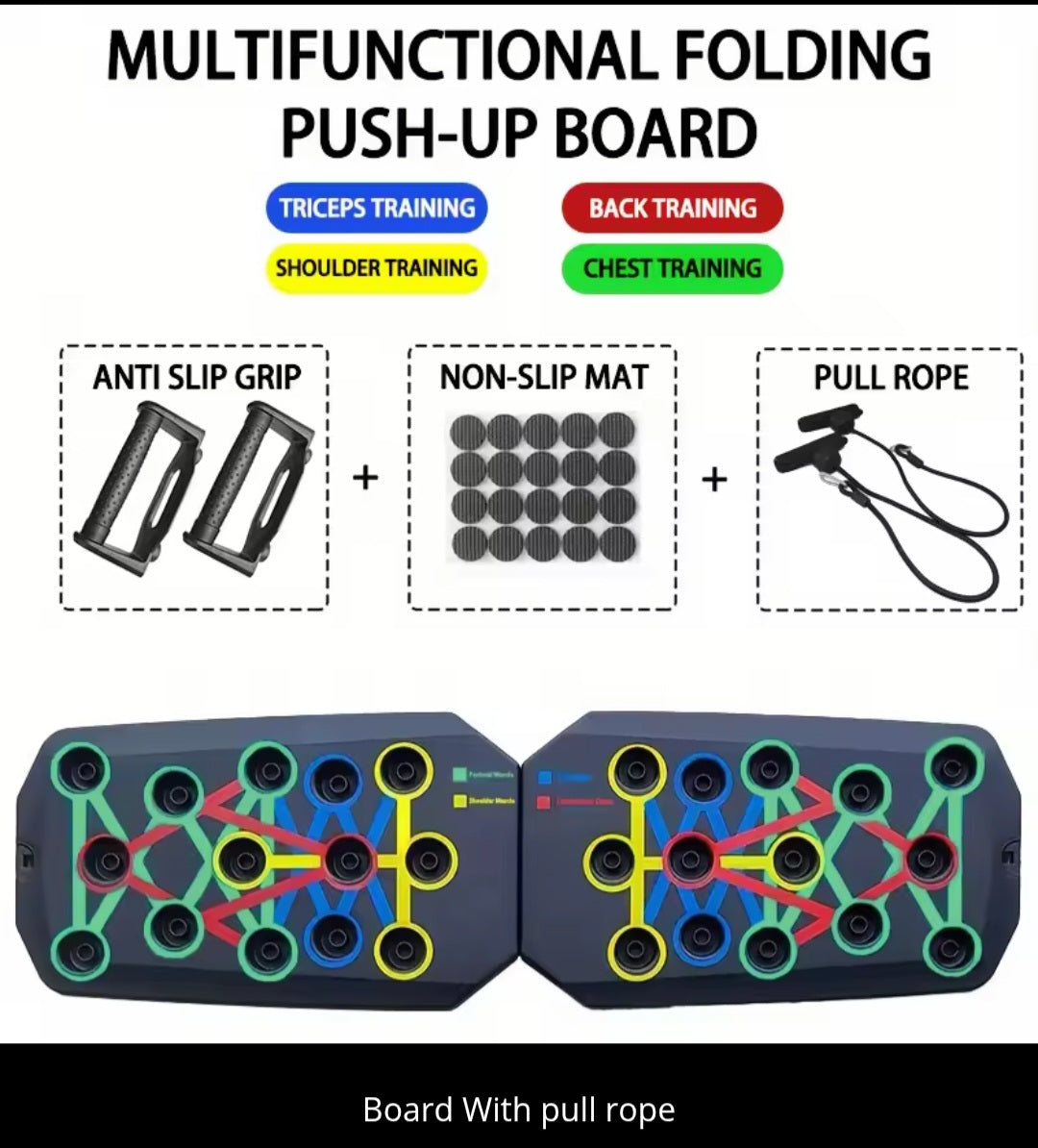 Portable push up board