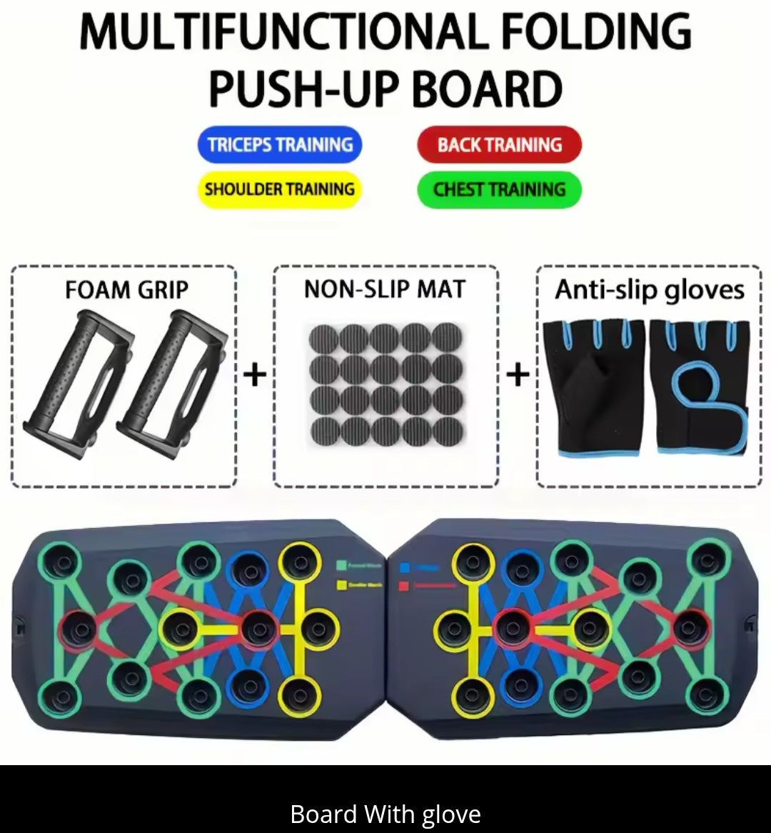 Portable push up board